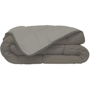 COUETTE CALGARY Couette chaude Microfibre 400g/m² Taupe & 