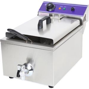 Friteuse à gaz Commerciale, Grande capacité 10 L, friteuse Professionnelle  de comptoir, avec paniers et Couvercle Amovibles, P[313] - Cdiscount  Electroménager