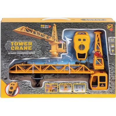 Camion Grue Enfant Avec Panneaux Routiers – Jouet Chantier 4 Ans Et Plus – Grue Rotative 360°