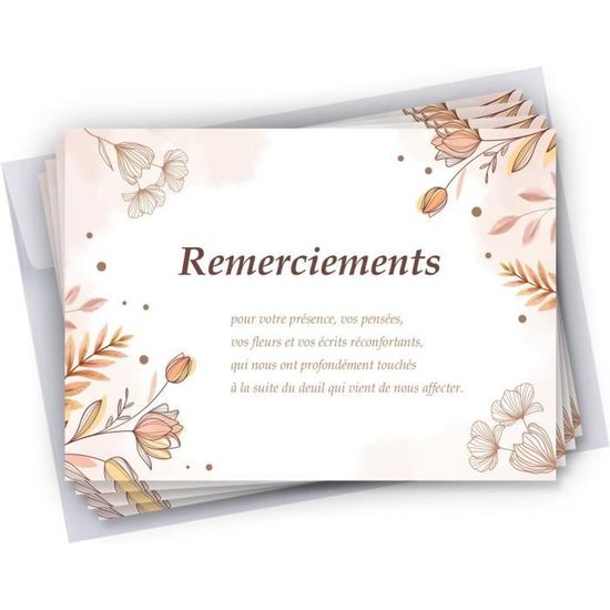 Lot De 10 Cartes De Remerciement A6. Carte A6 Coeurs