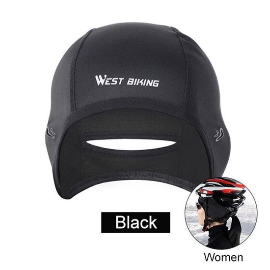 Chapeau de cyclisme chaud thermique coupe-vent doublure