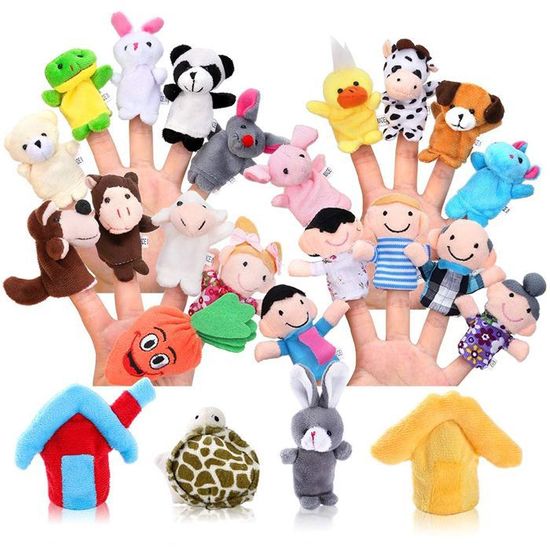 Marionnettes à Main Peluche Douce Pour Enfants - Omabeta - Jeux - Jouets