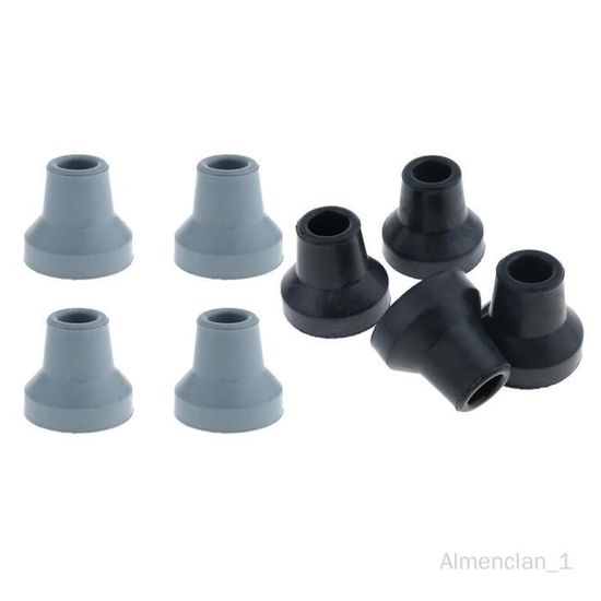 Lot De 6 Embouts Caoutchouc Pour Bâtons De Randonnée - Diamètre 10-12mm, Antidérapants, Pour Asphalte Et Terrain - 9