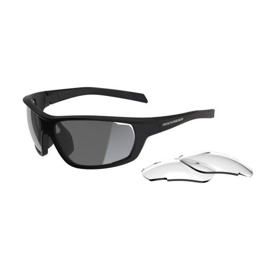 DECATHLON ROCKRIDER XC PK2 Lunettes de Soleil Noir Cat 3 avec