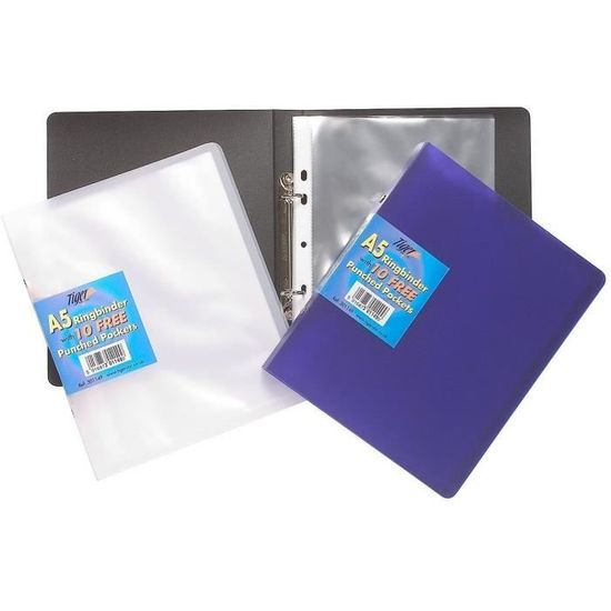 Pochettes Perforées A5 Transparentes - Lot De 80 Pour Classeur - Protection Documents Polypro