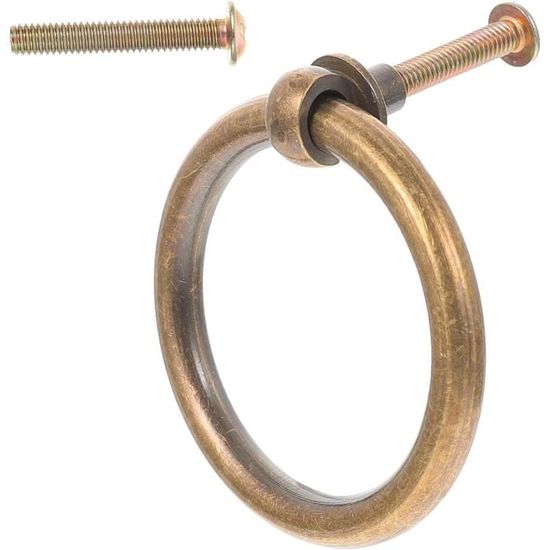 URROMA Lot De 60 Anneaux De Poignée Tiroir Métal Multicolore – Fixations Brad Avec Anneaux De Traction Pour Meubles, Cuisine, Salle De Bain, Bricolage Et Décoration