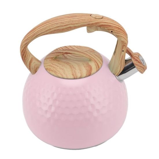 Bouilloire De Camping Sifflante Valiant 1 Litre Rose - Portable, Légère, En Aluminium