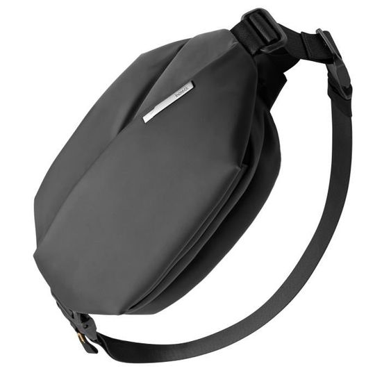 Inateck Sling Bag Sac a bandouliere elegant etanche Sacs Banane Ville avec bandouliere reglable pour Hommes et Femmes Noir Cdiscount Bagagerie Maroquinerie
