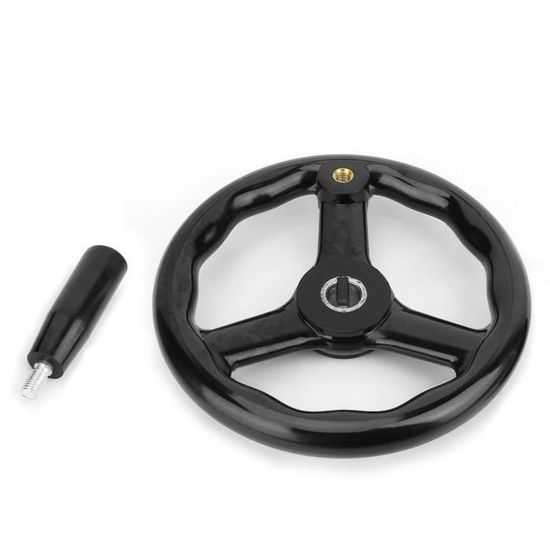 Volant à Main En Bakélite 63mm - Pour Tour, Fraiseuse, Machine-outil CNC - Diamètre Intérieur 10mm