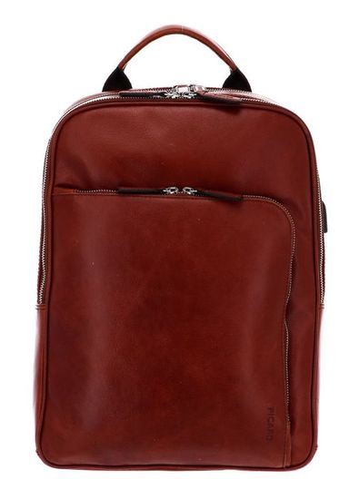 Sac à Dos - PICARD - Buddy - Cuir De Buffle - Marron - 42x31x9 Cm