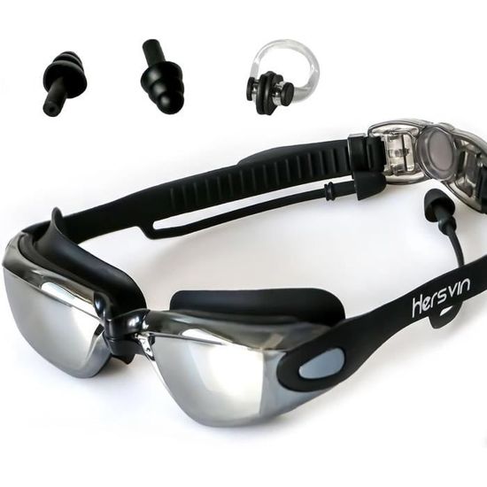 Lunettes De Natation Adultes Anti-buée - Protection UV - Étanches - Avec Boîte De Rangement - Homme Et Femme