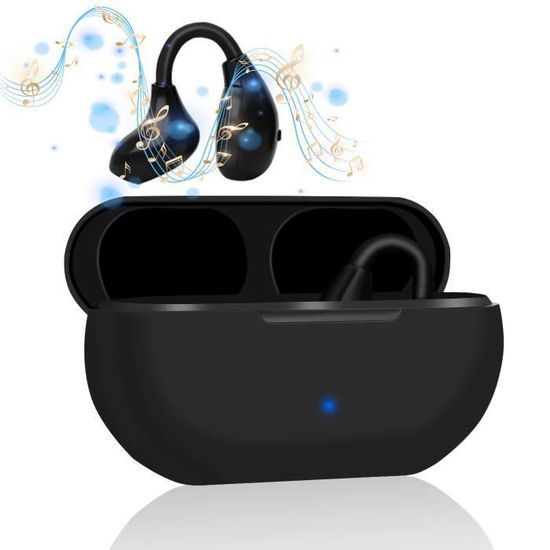 Écouteurs Bluetooth Sans Fil - Autonomie 48h - Écran Tactile IPX7 étanche - Son Stéréo Immersif - 5 Modes égalisation - Noir