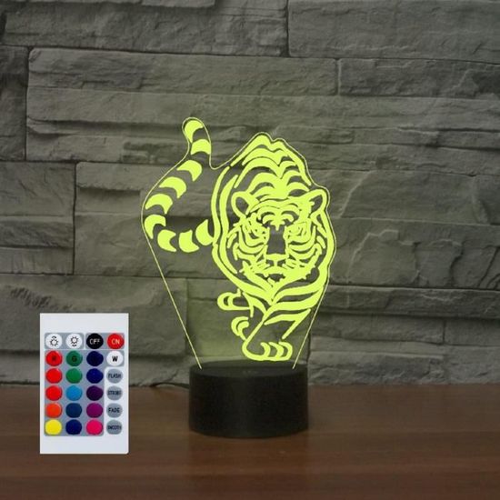 Veilleuse Pour Enfants Dinosaure T-Rex 3D Veilleuse Lampe De Chevet 16 Couleurs Changeantes Avec