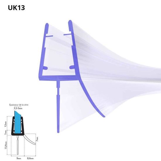 100cm Joint d'étanchéité douche joint douche italienne joint de