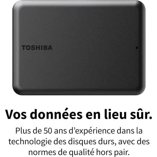 Toshiba Canvio Partner 1 To Disque Dur Externe Portable USB 3.2 Gen 1 Noir Cdiscount