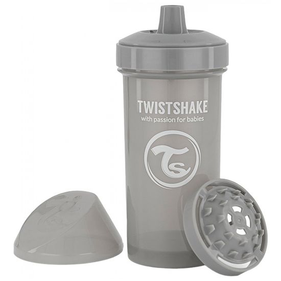 Twistshake Set Vaisselle Bébé – Assiette Divisée 3 Compartiments + Couverts 3 Cuillères – Sans BPA Avec Couvercle & Fond Antidérapant – Bleu