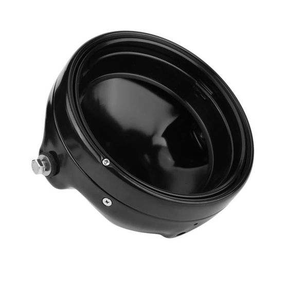 Phare Moto 7 Pouces FYOBOT Halogène H4 - 12V 35W - Blanc - Pour Custom Et Remplacement