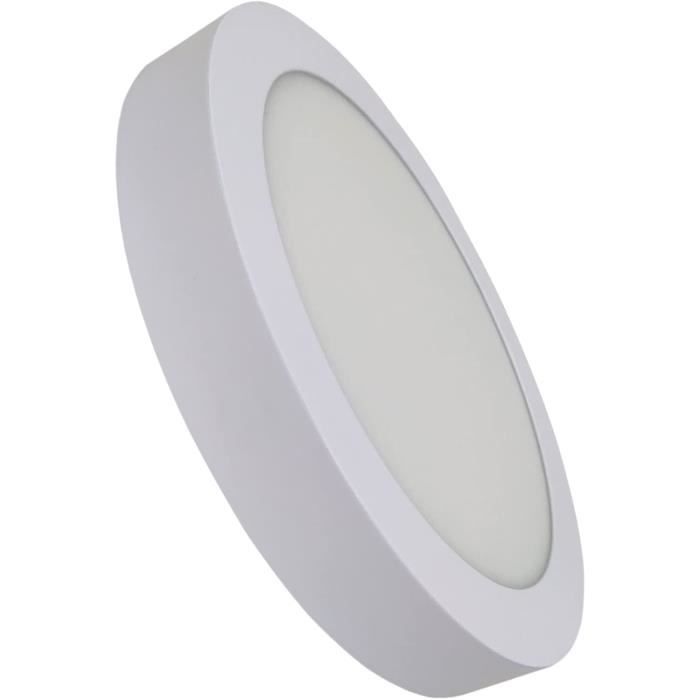 Surface de la lampe de plafond LED ronde 20W. Couleur Blanc Froid ...
