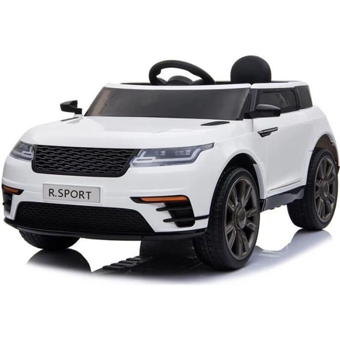R-Sport 12v télécommande Blanc - Voiture électrique pour enfant avec batterie 12v et télécommande