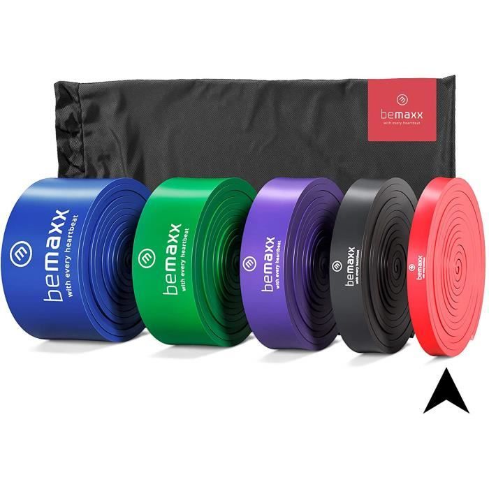 Bande élastique Fitness + Livre d’Exercices – Aide Pull–up - Câble de résistance Sport - Boucle idéale renforcement Musculaire