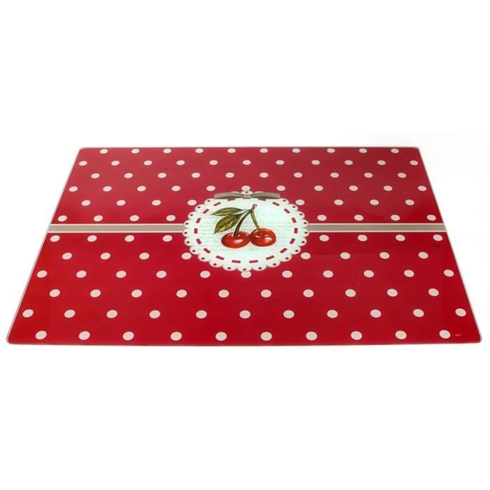 Planche à découper cerise griotte - Rouge - 40 x 30 cm