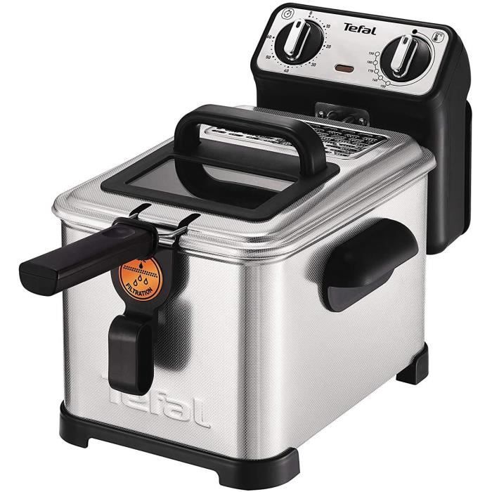 Tefal fr5101 Friteuse Filtra Pro Inox and Design, minuterie, isolé contre la chaleur, clean-oil-system, 2300 W, acier ino55