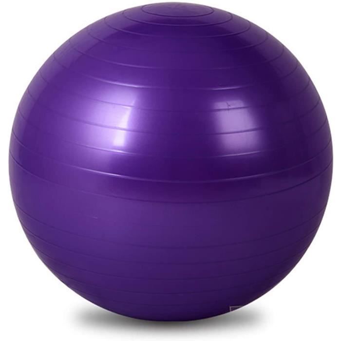 Ballon d'exercice - 75 cm Extra épais Anti-éclatement Balle de Yoga avec Pompe à Main - Ballon de Gym pour Fitness, Pilates, Gr 588