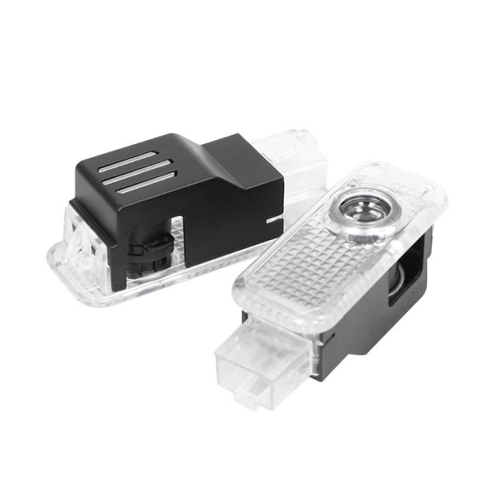 S3 -Feu de porte de voiture, 2 pièces, pour Audi A3 A4 B5 B6 B7 B8 A5 C5 A6 C6 C7 A1 A7 A8 Q3 Q7 TT 80 90 100 8L, lampes de bienvenu