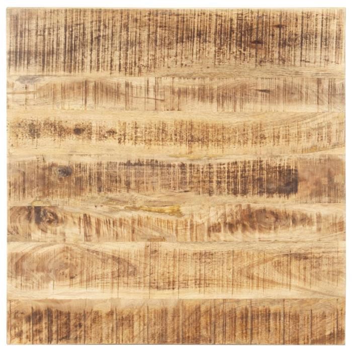 Design-5845Bon Dessus de table Plateau de Table Meuble Contemporain Décor- Plateau Pour Table Bois de manguier solide 25-27 mm 70x70