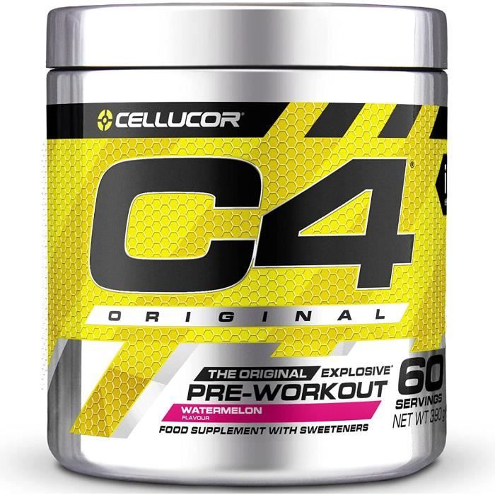 Poudre préentraînement C4 Original pastèque - Boisson énergisante préentraînement - 150 mg de caféine + bêtaalanine + monohyd 350
