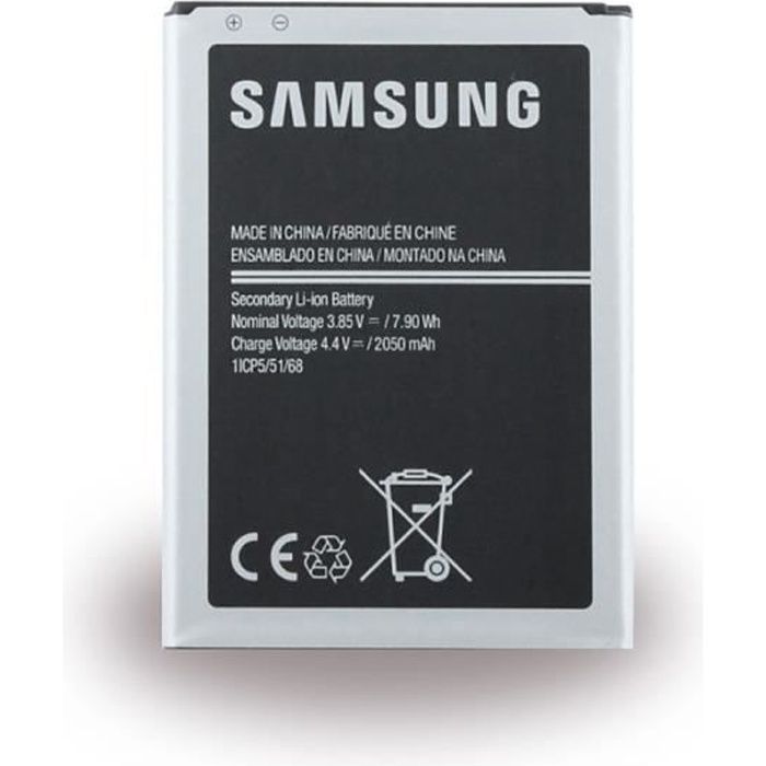 Batterie d'origine et officielle pour Samsung Galaxy J1 2016 - 2050mah