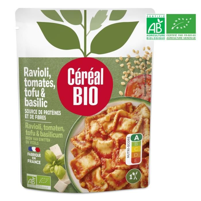 Ravioli tofu basilic 267 g Cereal Bio