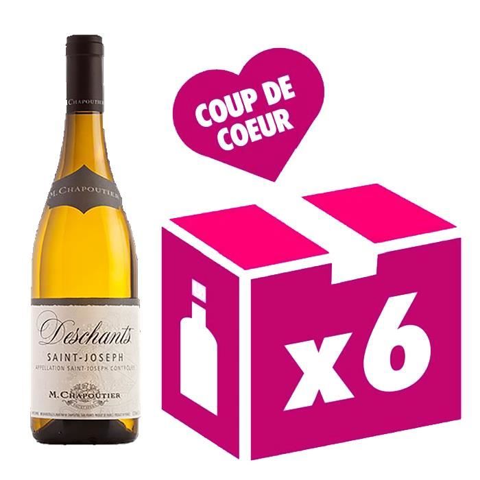 Saint Joseph Deschants vin blanc 6x75cl Chapoutier