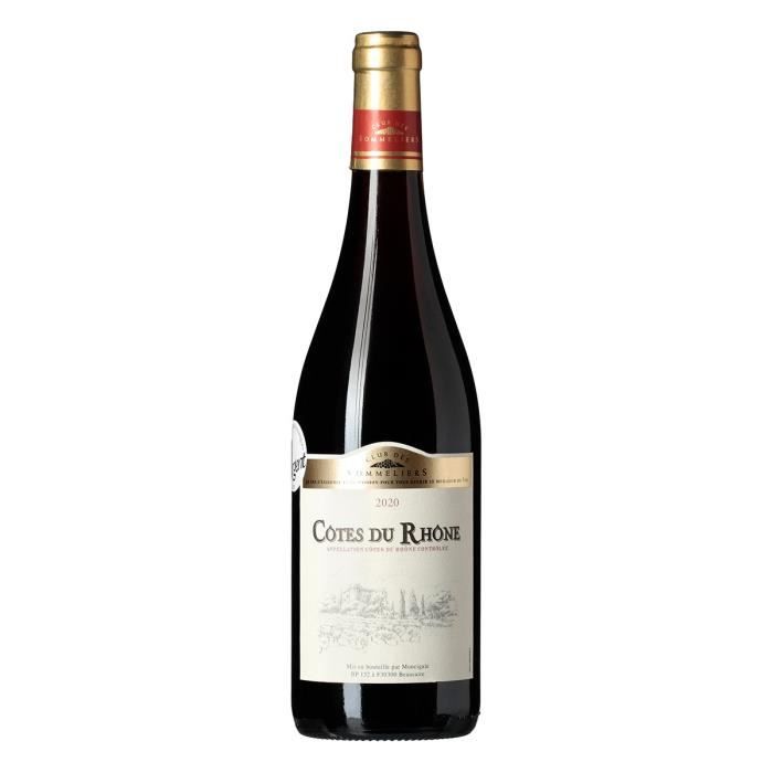 CLUB DES SOMMELIERS Côtes du Rhône Villages - Vin rouge de la Vallée du Rhône