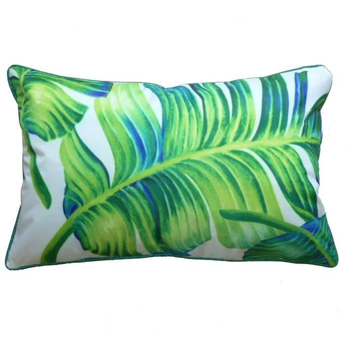 COTTON WOOD Coussin Sunny - 30 x 50 cm - Imprimé Palmes