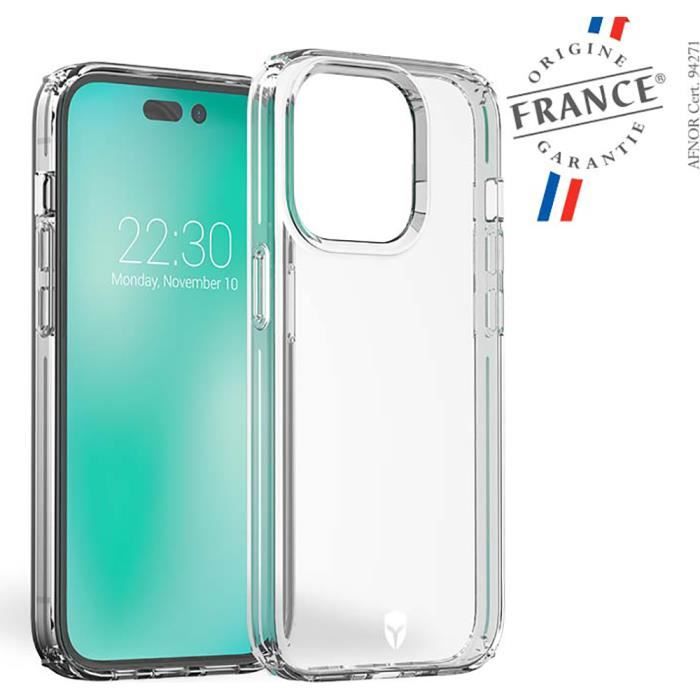 Coque Renforcée Apple iPhone 14 Pro FEEL Garantie à vie Transparente Force Case