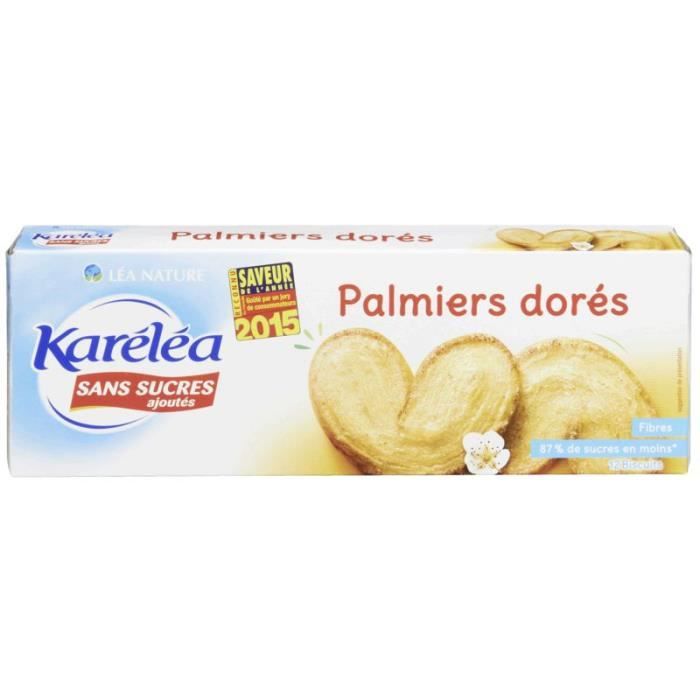 KARELEA Palmiers - Sans sucre ajouté - 100 g