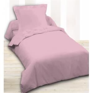 Housse de couette LF 140x200 cm - Couleur - Rose