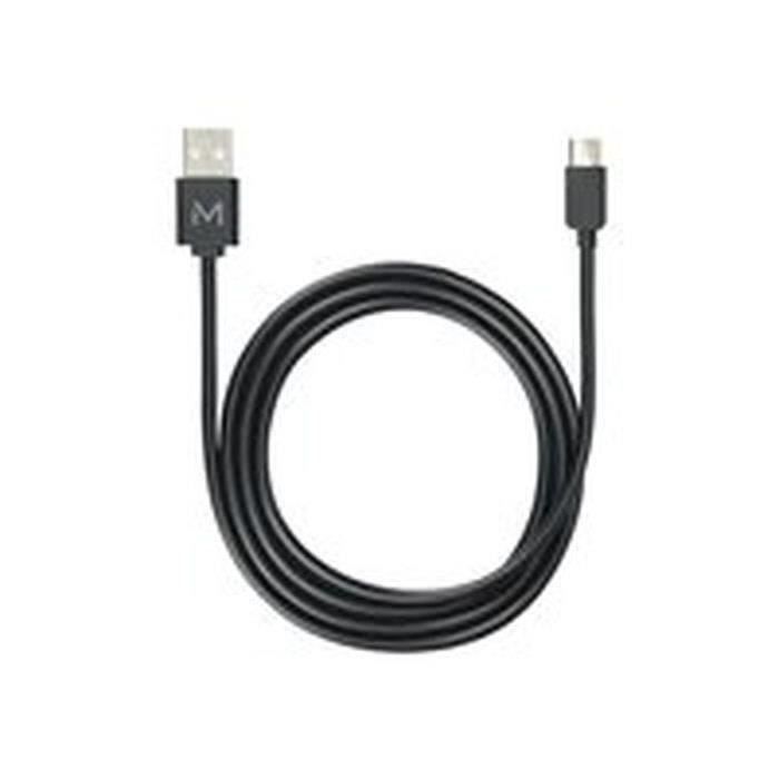 MOBILIS Câble USB - USB-C (M) pour USB (M) - USB 2.0 - 1 m - Noir