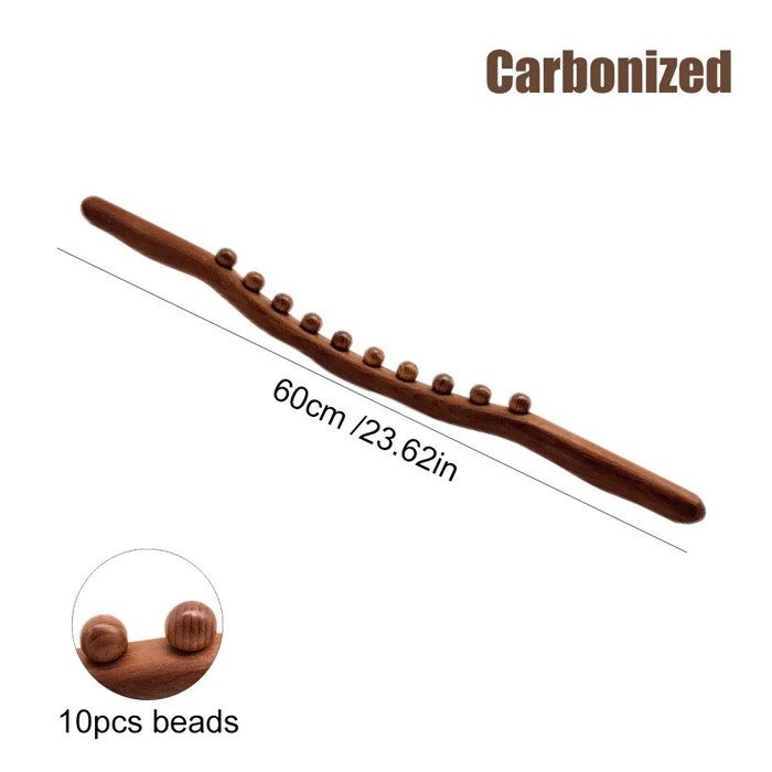 Kit De Massage En Bois 8 Pièces - Rouleaux Fascia, Tige, Outils Macérothérapie - Neuf