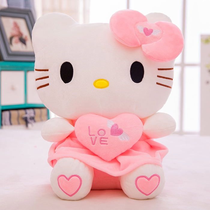 Mewaii - Peluche chat noir - 90 cm - Coussin long chaton avec grands yeux - Jouet en peluche - Cadeau - Pour plus de 3 ans