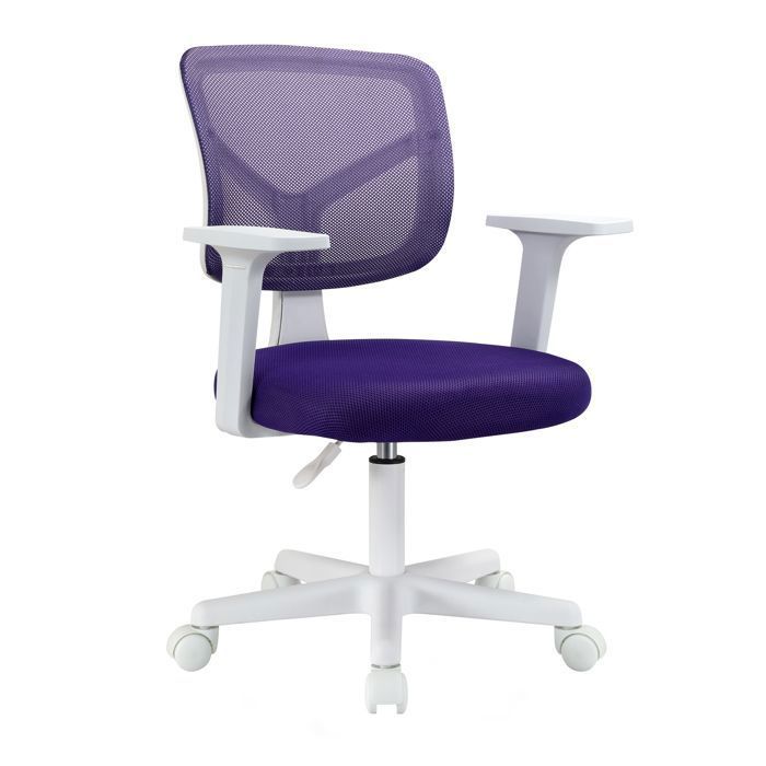 SVITA JOY chaise de bureau pour enfant chaise pivotante réglable en hauteur avec roulettes chaise de bureau enfant violet