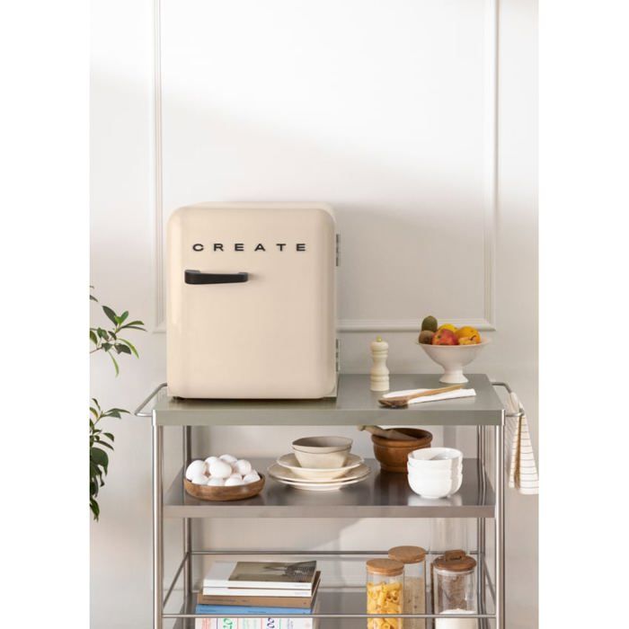 Réfrigérateur rétro - Create - 48L - Esthétique années 50 - Grande capacité