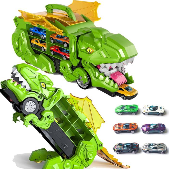 Dinosaures Camion Jouets de Transporteur Camion de Transport à Tirer