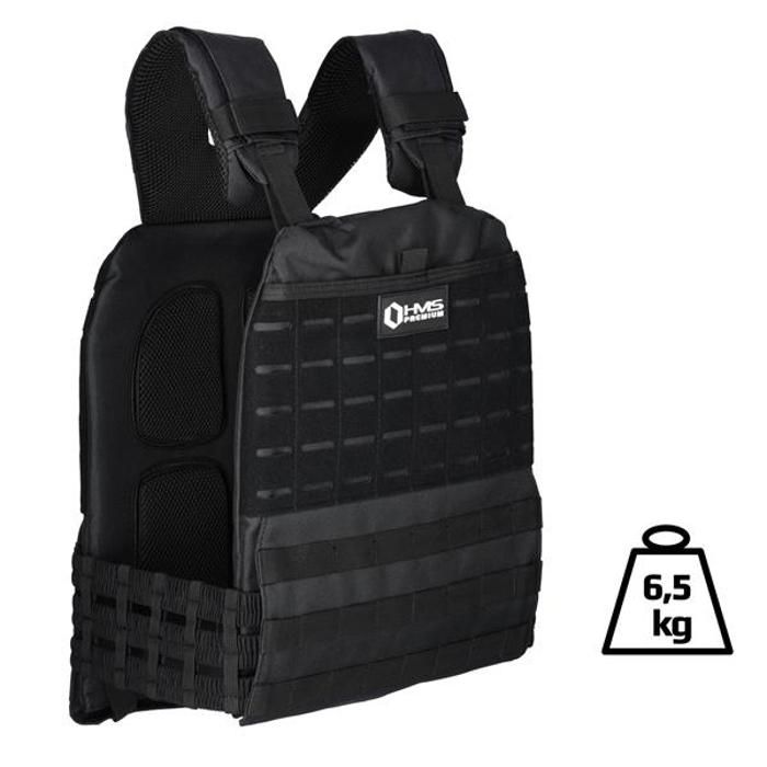 Gilet lesté tactique - HMS PREMIUM - TKO07 - 6 5 kg - Poids ajustable (plaques amovibles) - Nylon Oxford