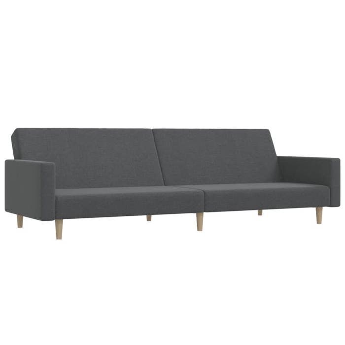 Canapé convertible 2 places - GKK - clic clac - gris clair tissu L 220xP 84.5xH 69 cm @221