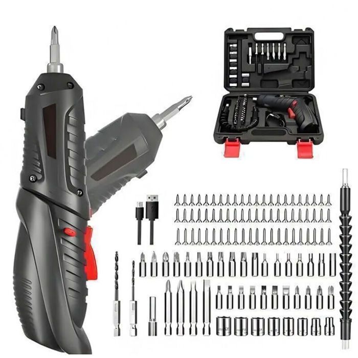 Perceuse Visseuse Sans Fil Tournevis éLectrique 3.6v avec 113 Pcs Accessoires Rechargable Batterie Au Lithium 1800mah - vue 2