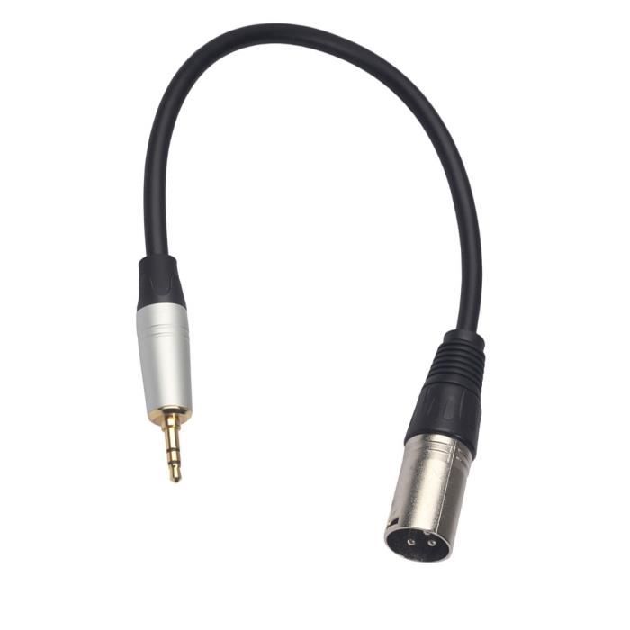 Lot De 2 Adaptateurs Jack Stéréo 6,35mm Femelle Vers XLR 3 Broches - Connecteur Micro Et Audio