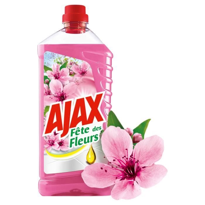 Ajax Produit Menager Entretien Nettoyant Sol Multi Surfaces Fete Des Fleurs Cerisier 1 25 L Lot De 4 Achat Vente Nettoyage Multi Usage Ajax Produit Menager Cdiscount