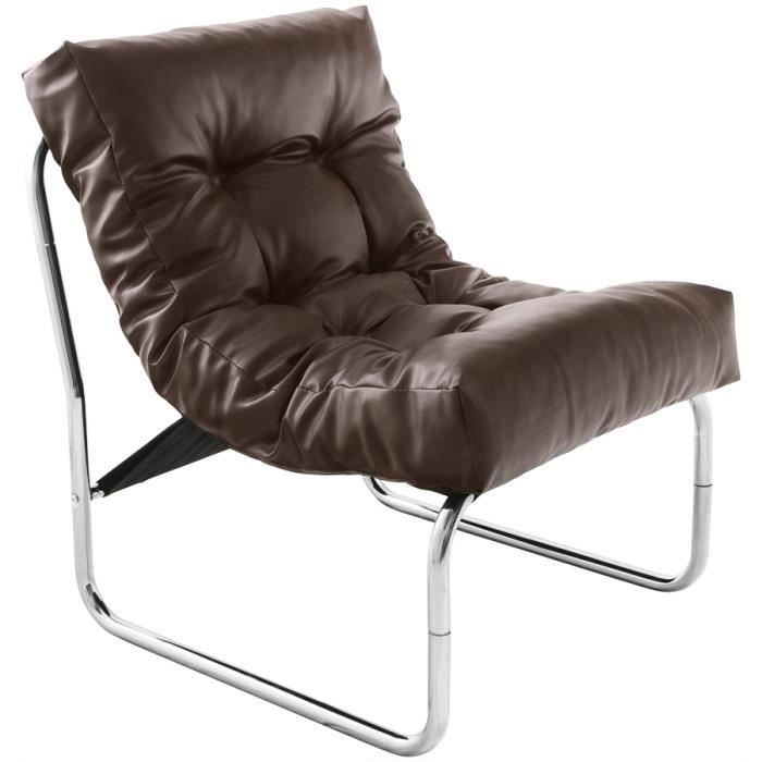 fauteuil lounge 'loft' brun - alter ego - relaxation - contemporain - design